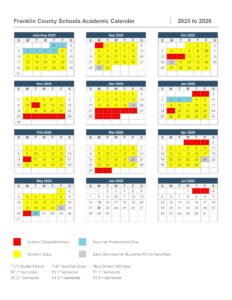 Franklin County School District CALENDAR