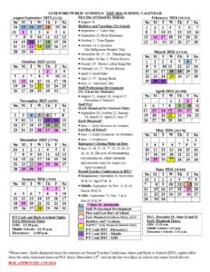 guilford public schools calendar