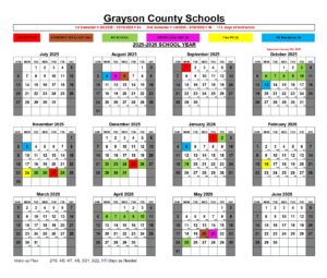 grayson public schools calendar