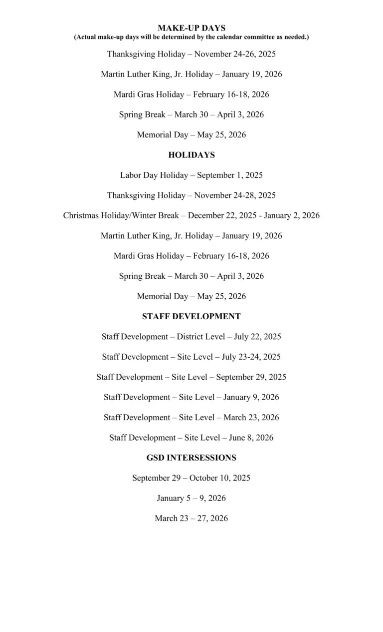 Gulfport School District MS Calendar 25 26 Revised pdf EduCounty