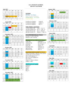 Guy-Perkins Schools calendar