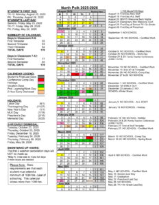 North Polk Community School District calendar