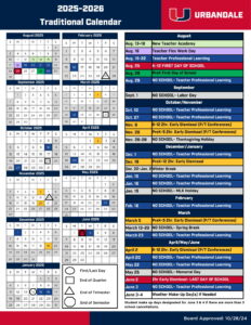 Urbandale Schools calendar