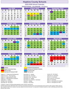 HOPKINS COUNTY SCHOOLS CALENDAR