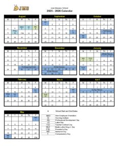 Jean Massieu School, Salt Lake calendar