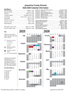 Jessamine County Schools calendar