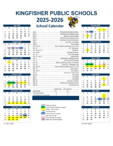 kingfisher public schools calendar
