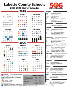 Labette County Unified School District calendar