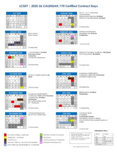 Lake County School District 7 calendar