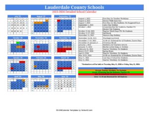 lauderdale county school system calendar