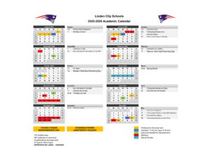 Linden City Schools CALENDAR