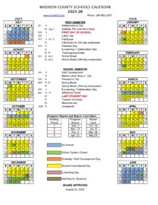 mcss madison county school system calendar