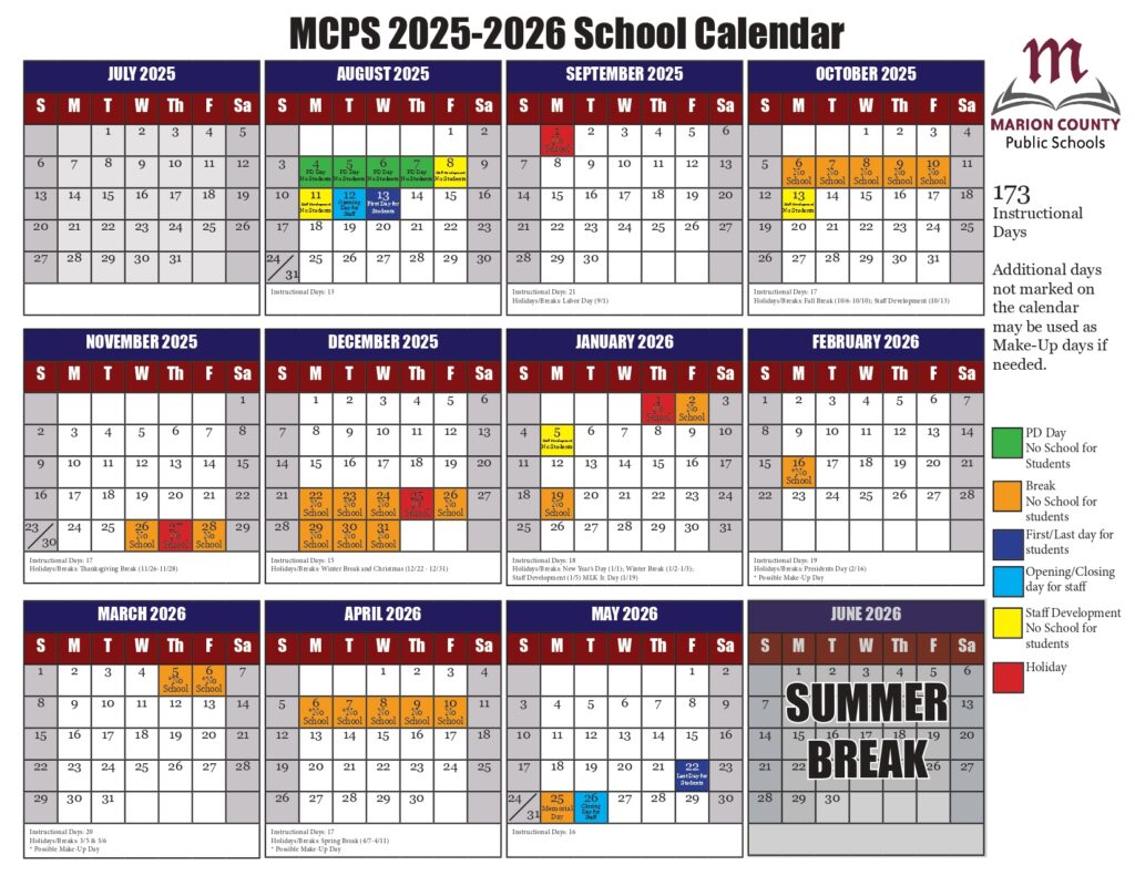 MARION COUNTY Public Schools 25-26