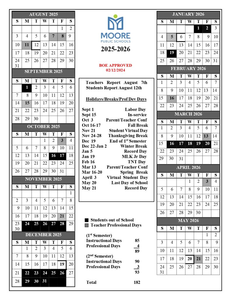 MOORE PUBLIC SCHOOLS 25-26