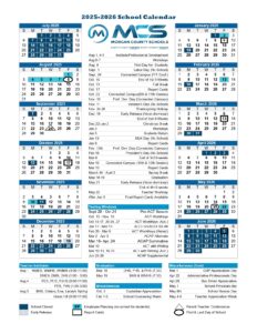 Morgan County Schools CALENDAR
