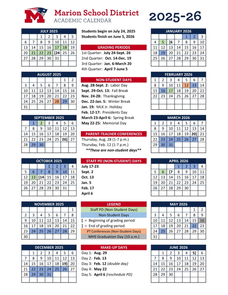 Marion School District AR Calendar 25 26 Revised pdf EduCounty marion-school-district-ar-calendar-25-26-revised-pdf-educounty