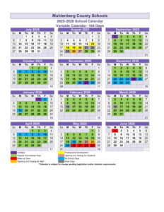 Muhlenberg County Schools calendar