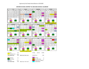 ontario school calendar