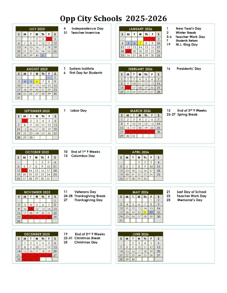 Opp City Schools 25-26