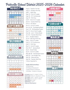 Pottsville School District ar calendar