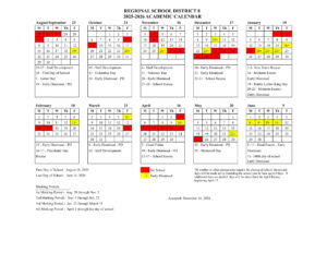 rham calendar