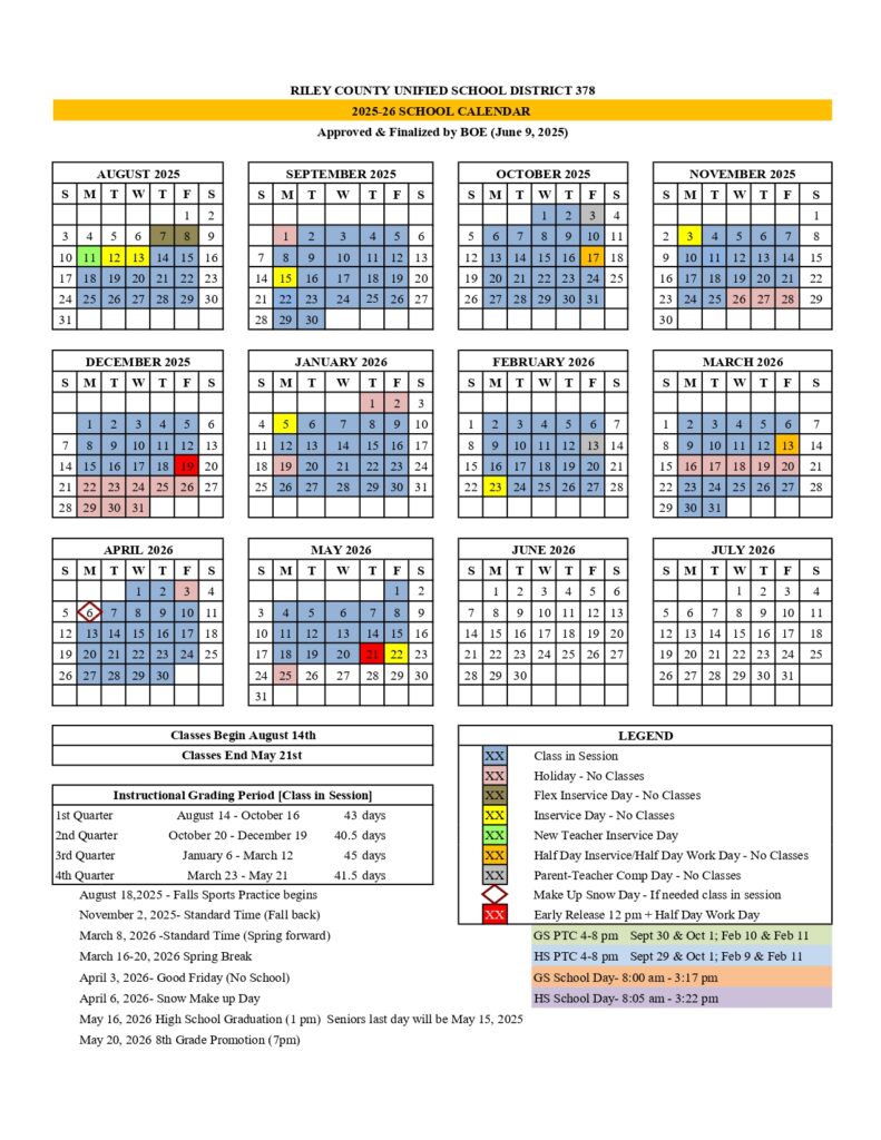 RILEY COUNTY UNIFIED SCHOOL DISTRICT 378 25-26
