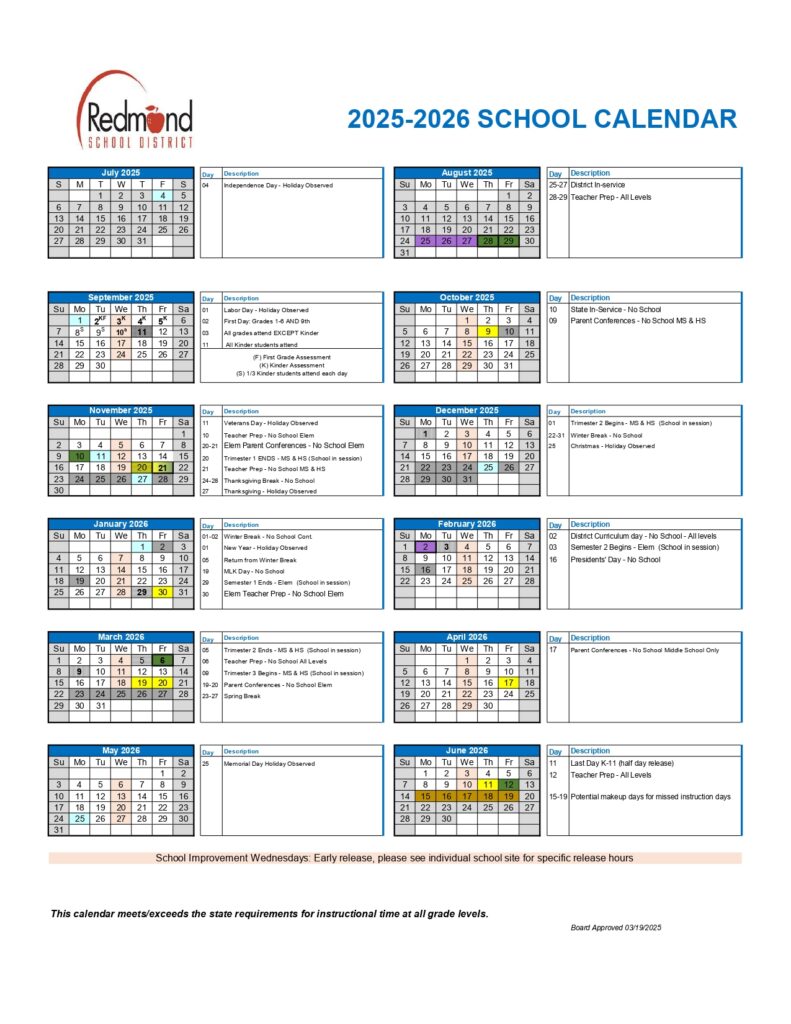 REDMOND SCHOOLS