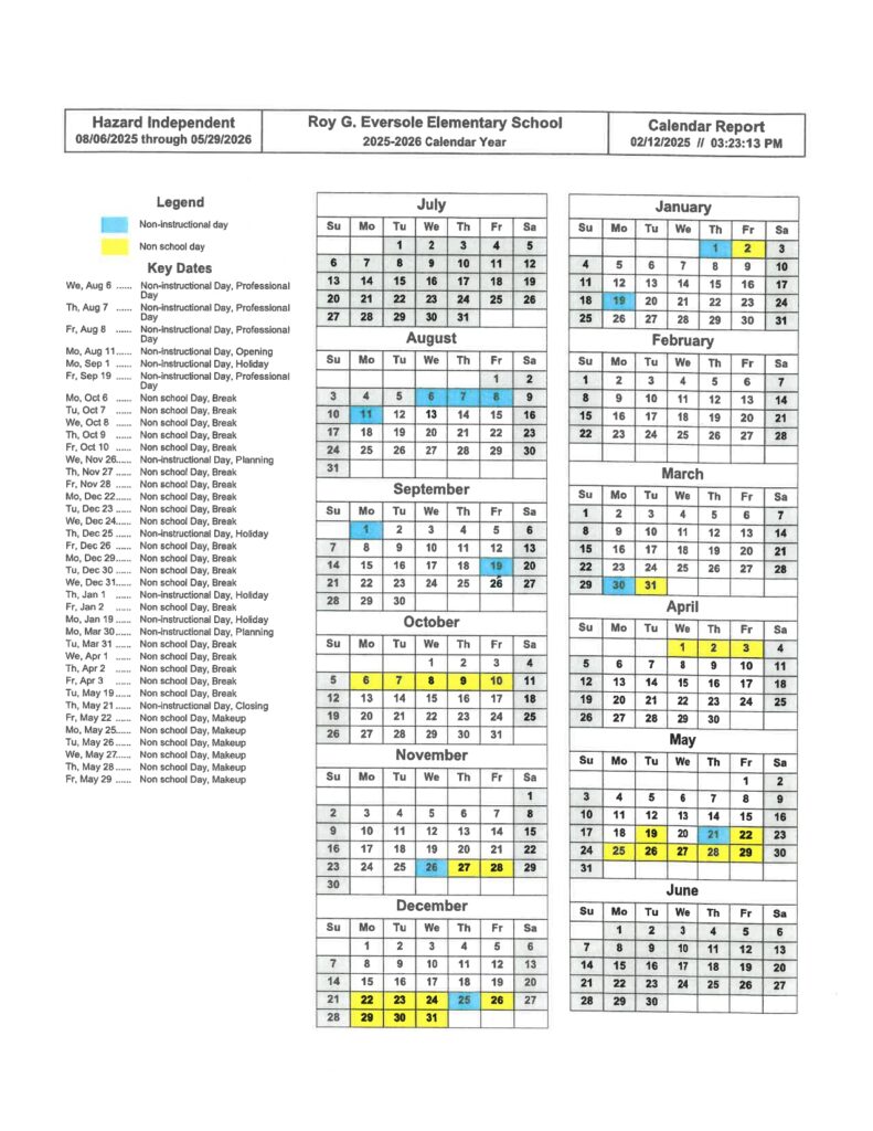 Roy G. Eversole Elementary School 25-26