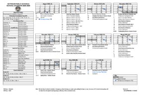 Seymour Public Schools calendar