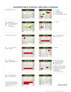 shawnee schools calendar