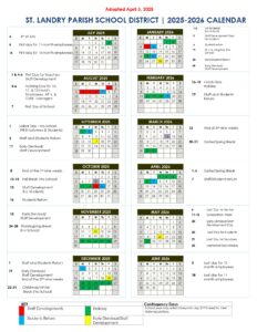 St. Landry Parish School Board CALENDAR