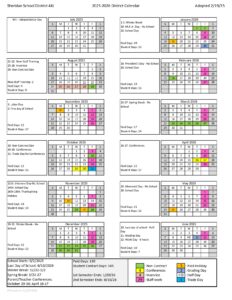 Sheridan School District CALENDAR