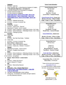 Siuslaw School District 97J 25-26, 1 calendar