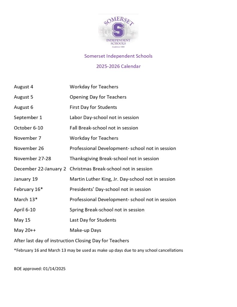 Somerset Independent Schools 25-26