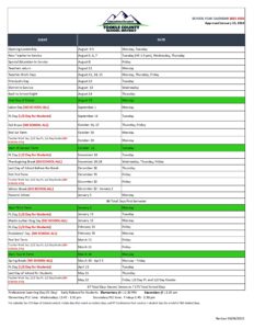 Tooele County School District calendar