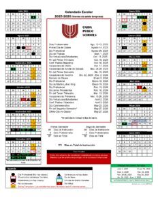 Union Public Schools CALENDAR OK