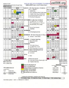 USD 306 calendar