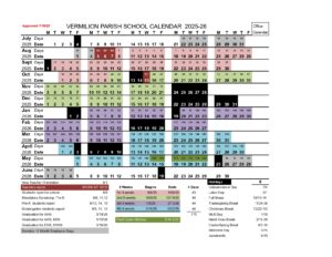 vpsb CALENDAR