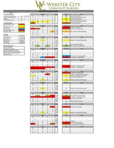 Webster City Community Schools calendar