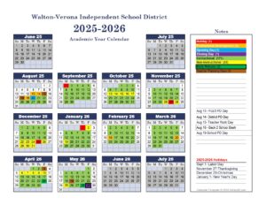 Walton-Verona Independent School District 25-26