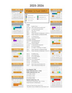 Warren School District - calendar