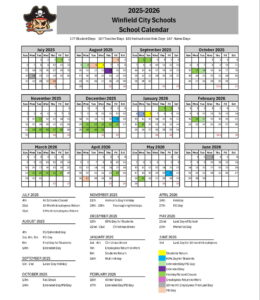 Winfield City Schools calendar