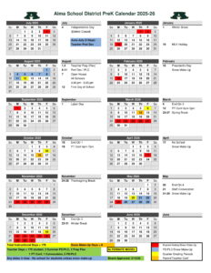 alma school district calendar