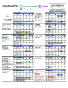 hillsboro school calendar