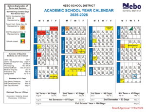 NEBO SCHOOL CALENDAR