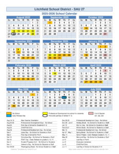 Litchfield School District school calendar