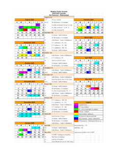Beatrice Public Schools calendar