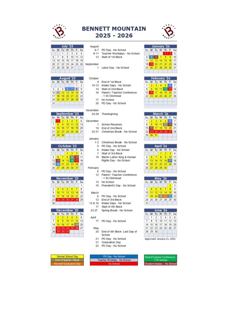 Bennett Mountain School, 25-26