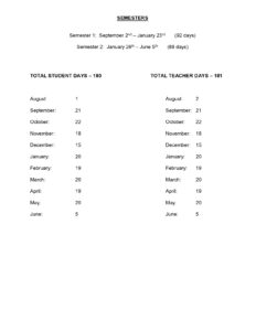 Cheboygan Area Schools mi calendar