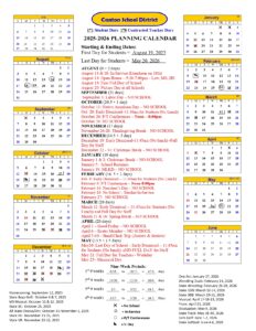 Canton School District 41-1 sd calendar